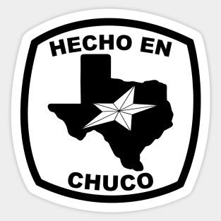 HECHO EN CHUCO - black Sticker